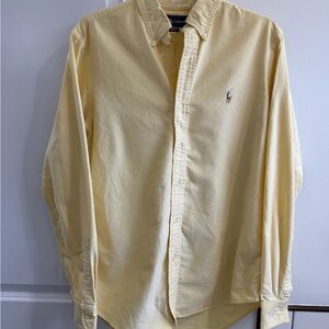 Ralph Lauren Pale Yellow Button-Down Oxford Shirt